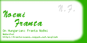 noemi franta business card